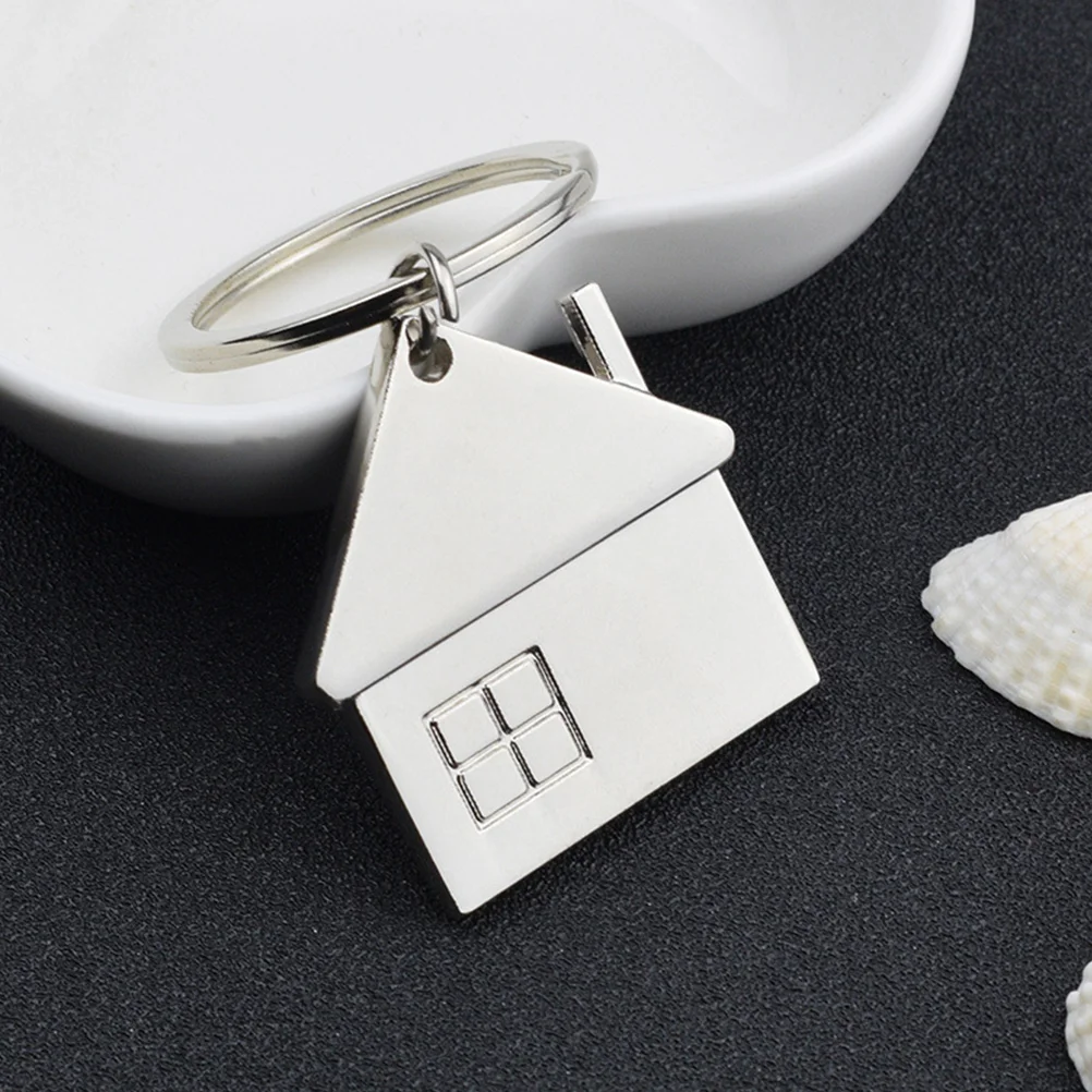 

House Key Chains House Pendant Keychains Housewarming Keychain Gift Pendant Keychain Metal Keyring Housewarming Gift