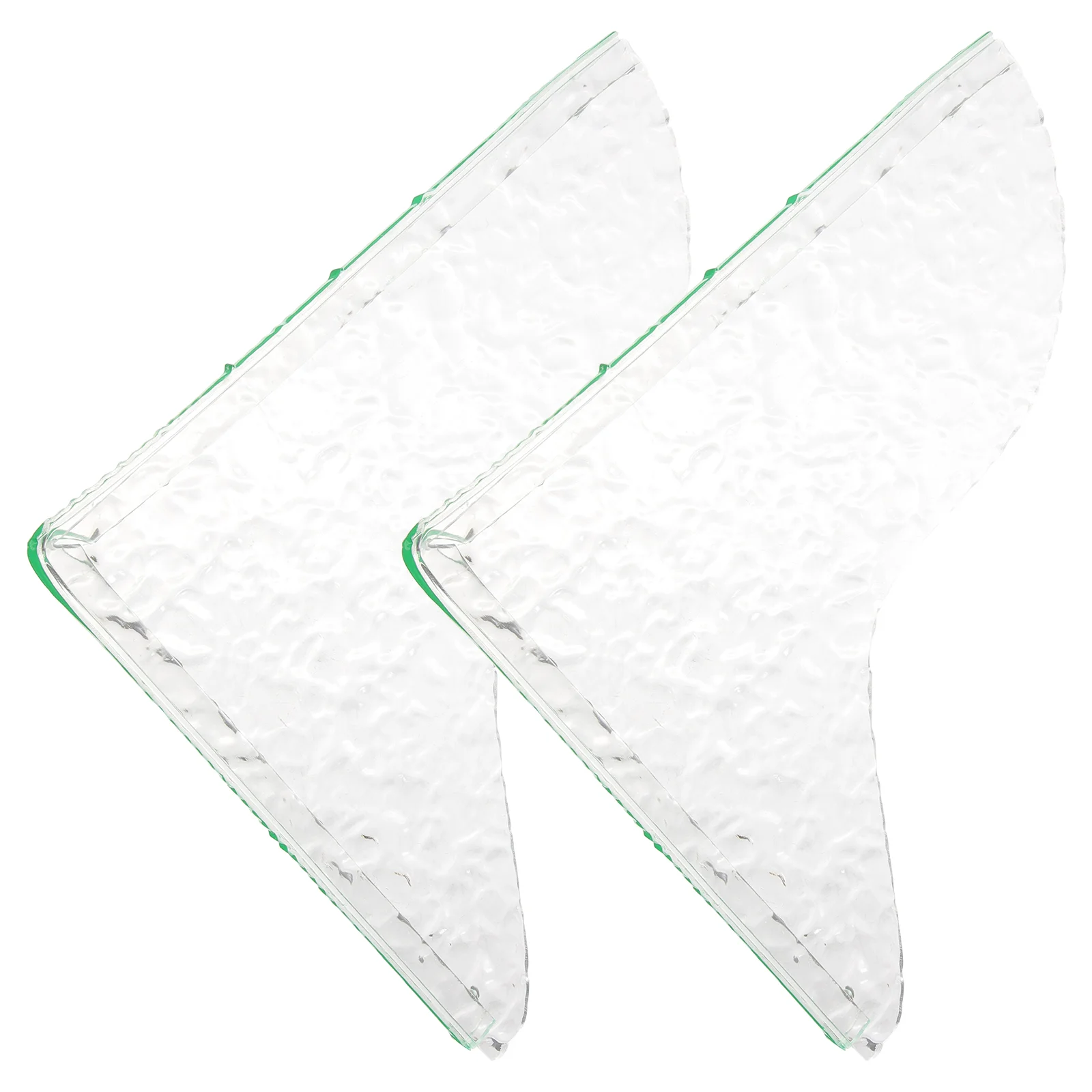 

2 Pcs Shower Splash Guard Bath Sink Set Acrylic Threshold Water Dam Transparent