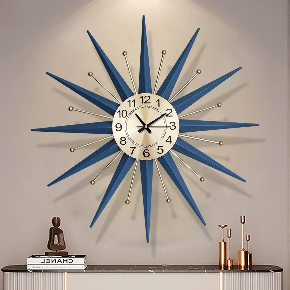 

Medieval Silent Non-ticking Clock Clock Wall Home Decor Modern Home Decoration Items for Living Room Office Bedroom Decororation