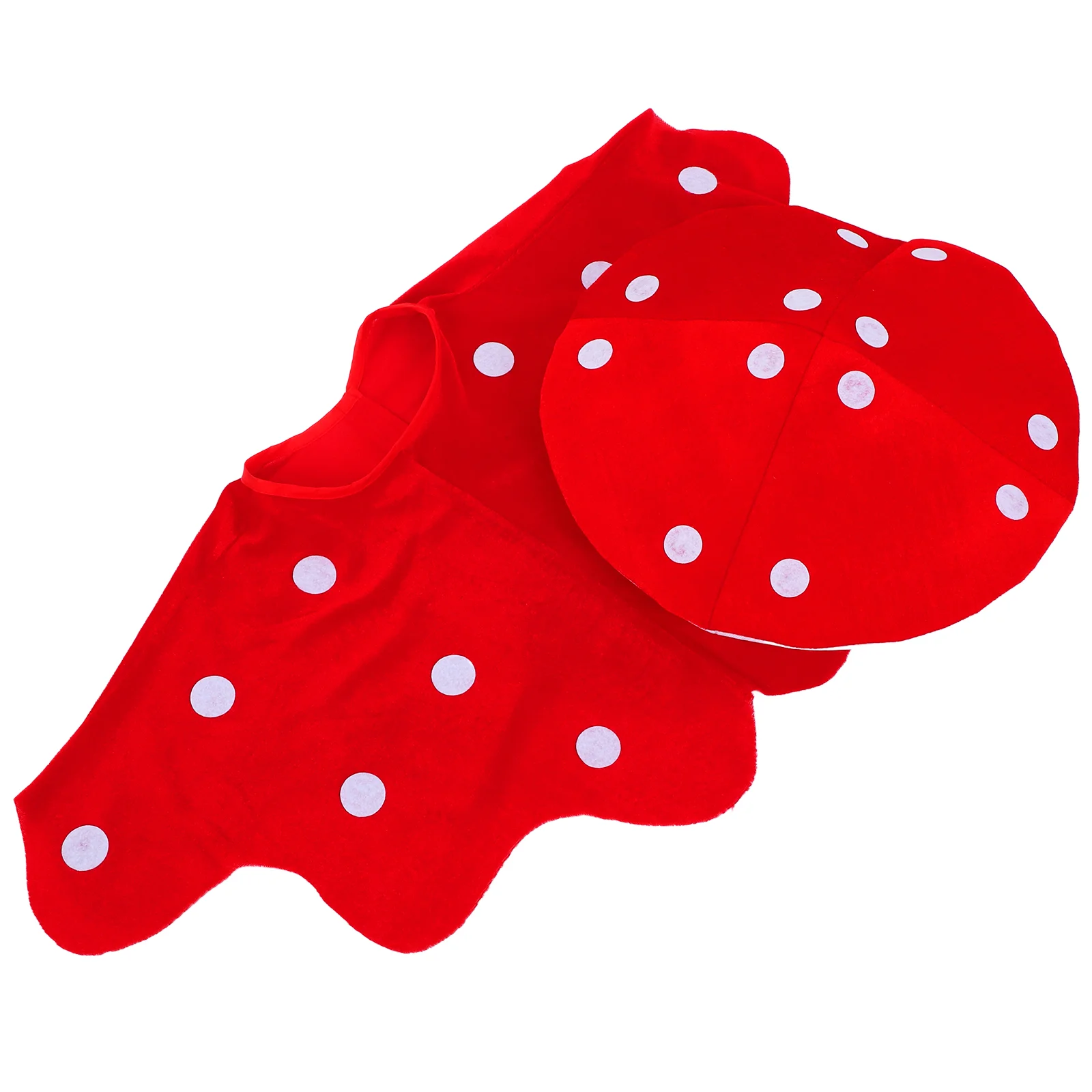 Costume Fungo Rosso Con Cappello E Mantello Per Adulti E Bambini – Cosplay Funghi - 4