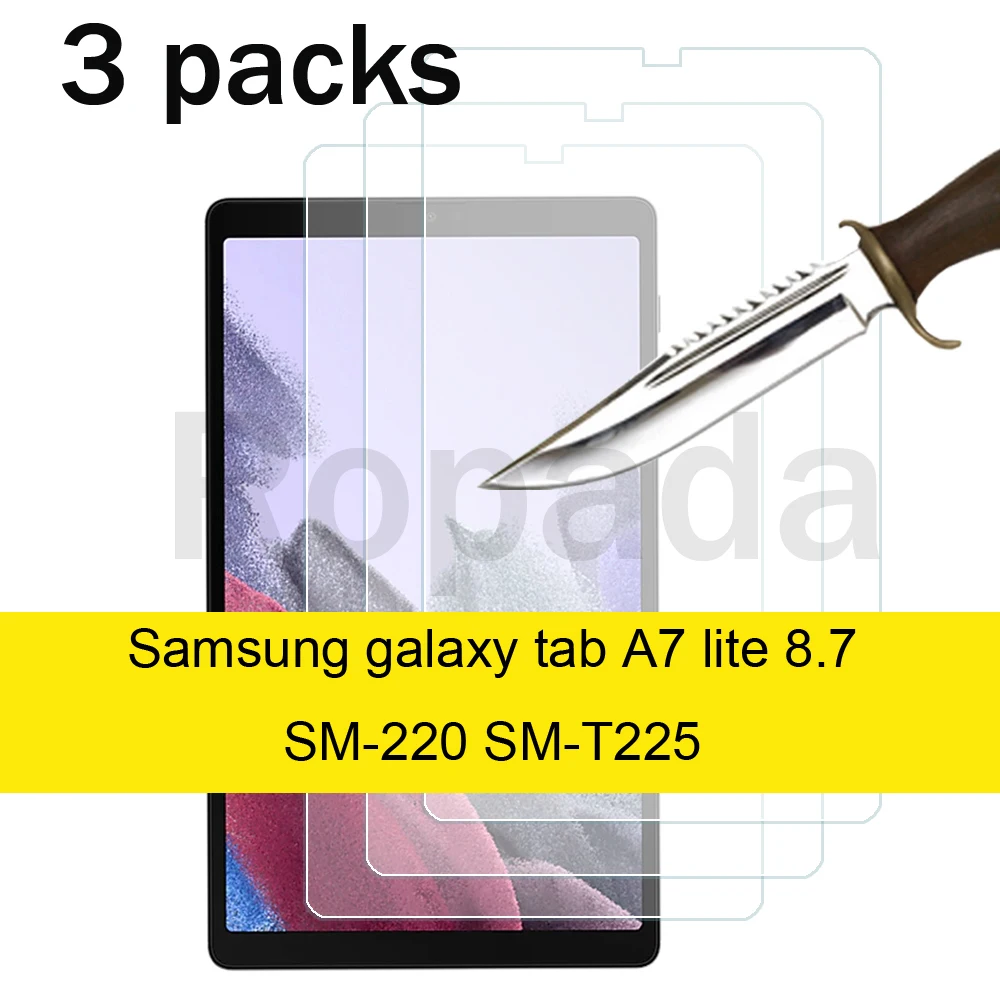 

3 пакеты Защитная пленка для экрана для Samsung Galaxy Tab A7 Lite 8,7 дюймов 2021 совместим с SM-T220/T225 закаленное стекло/Анти-Царапины