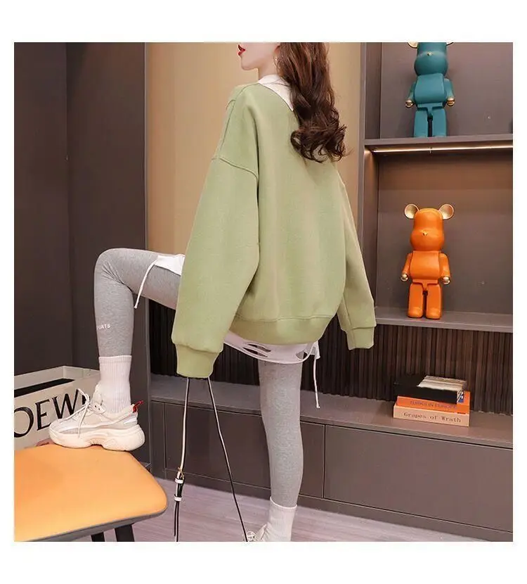 Streetwear Polo Neck Sweatshirt 12