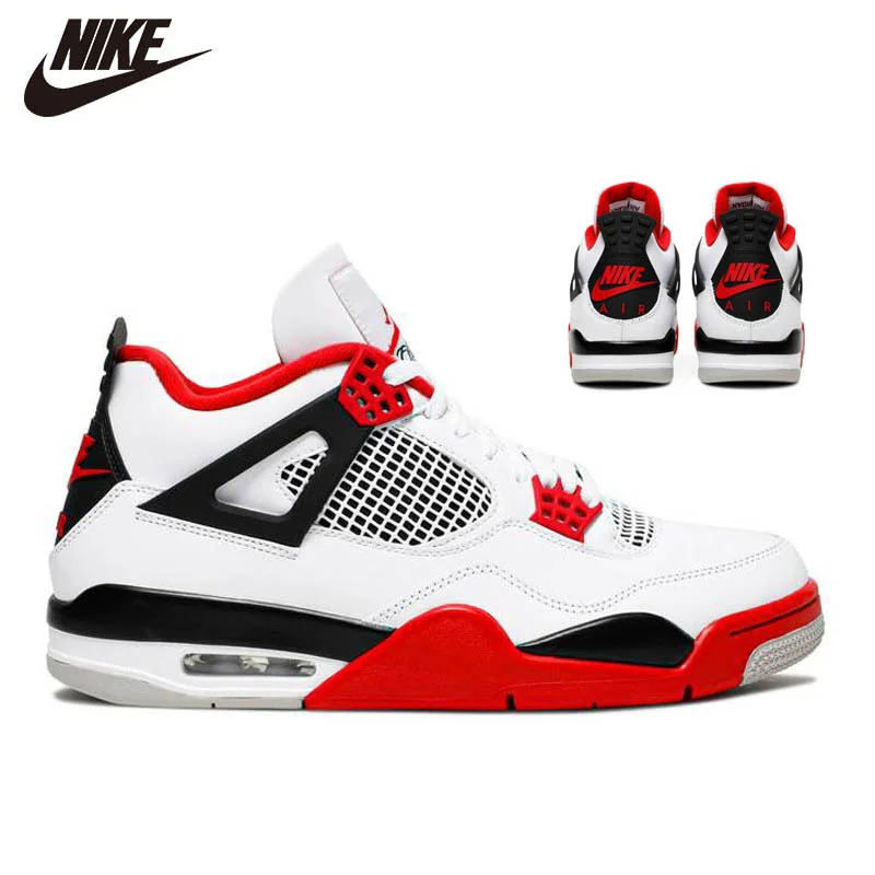 NIKE Air Jordan 4 Retro men basketball shoes Toro Bravo grew