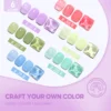 Coscelia Nail Gel Polish Set 7ml Jelly Nail GelCrystal Translucent Clear Pink Nail Art Semi Permanent Soak Off UV LED Varnish 5