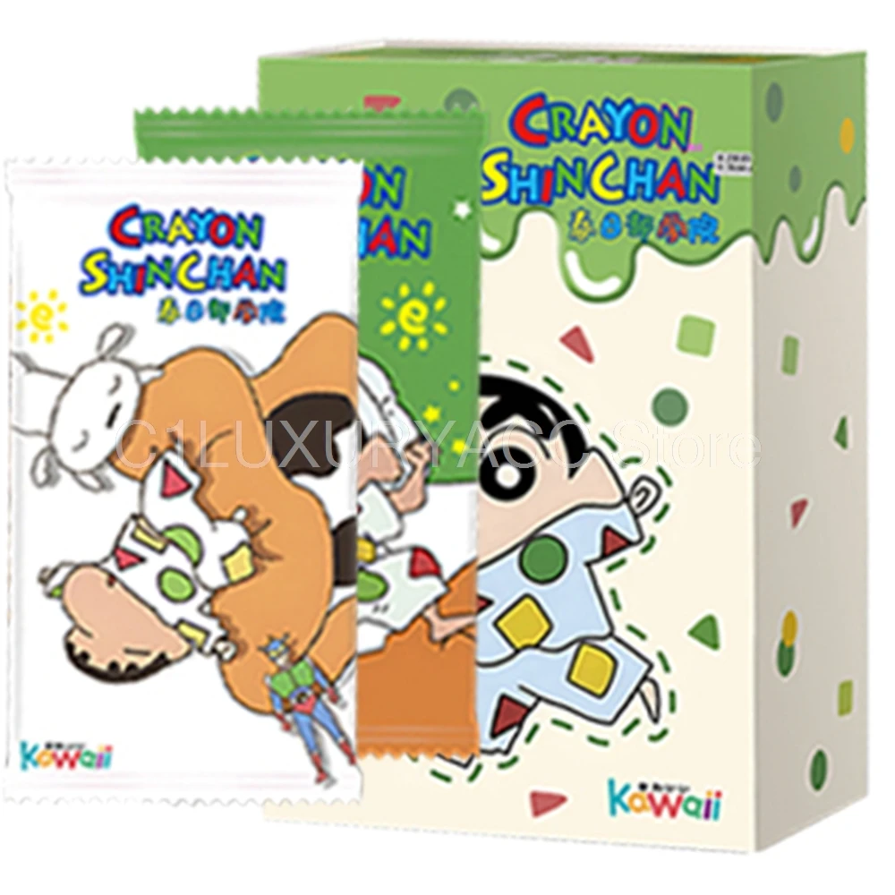 

Crayon Shin-chan Cards for Children Kawaii VOL.2 Kasukabe School Anime Collection Card Board Game Toy Mistery Box Birthday Gifts