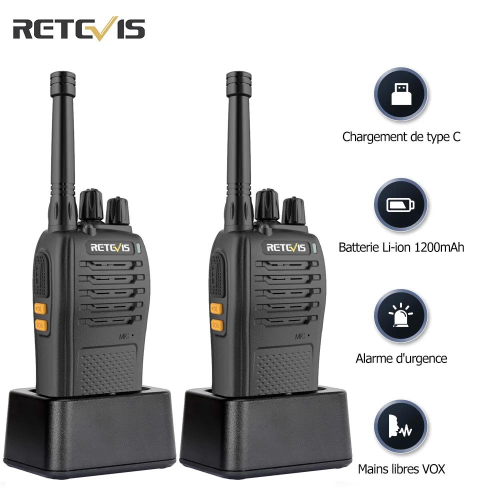 10w Talkie Walkie Longue Portée Radio Portable UHF Walkie Talkie  Professionnel Toki Walkie Chasse Talkies-walkies Longue Porté Francais ptt  Talky Walky Profesional Puissante Poste de Radio Rechargeables