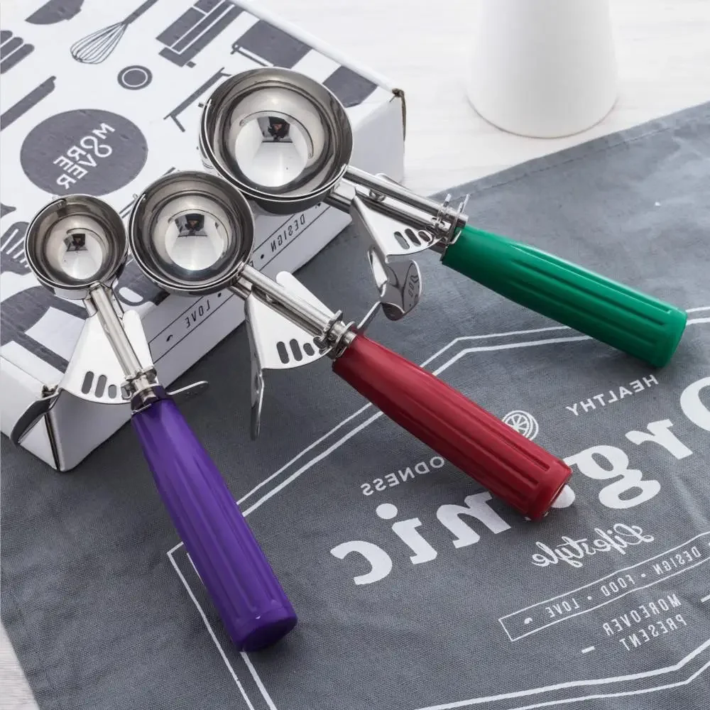Ice Cream Scoop Stainless Steel Ice Cream Spoons Digger Fruit Baller Scoop Maker Home Kitchen Accessories ice cream scoop