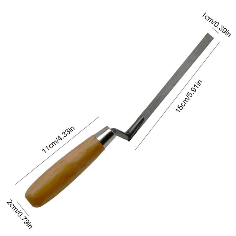 2Pcs Pointing Trowel Brick Jointer Bricklaying Tool for Pointing Mortar Cement Trowel Tool Finger Tuck KXRE