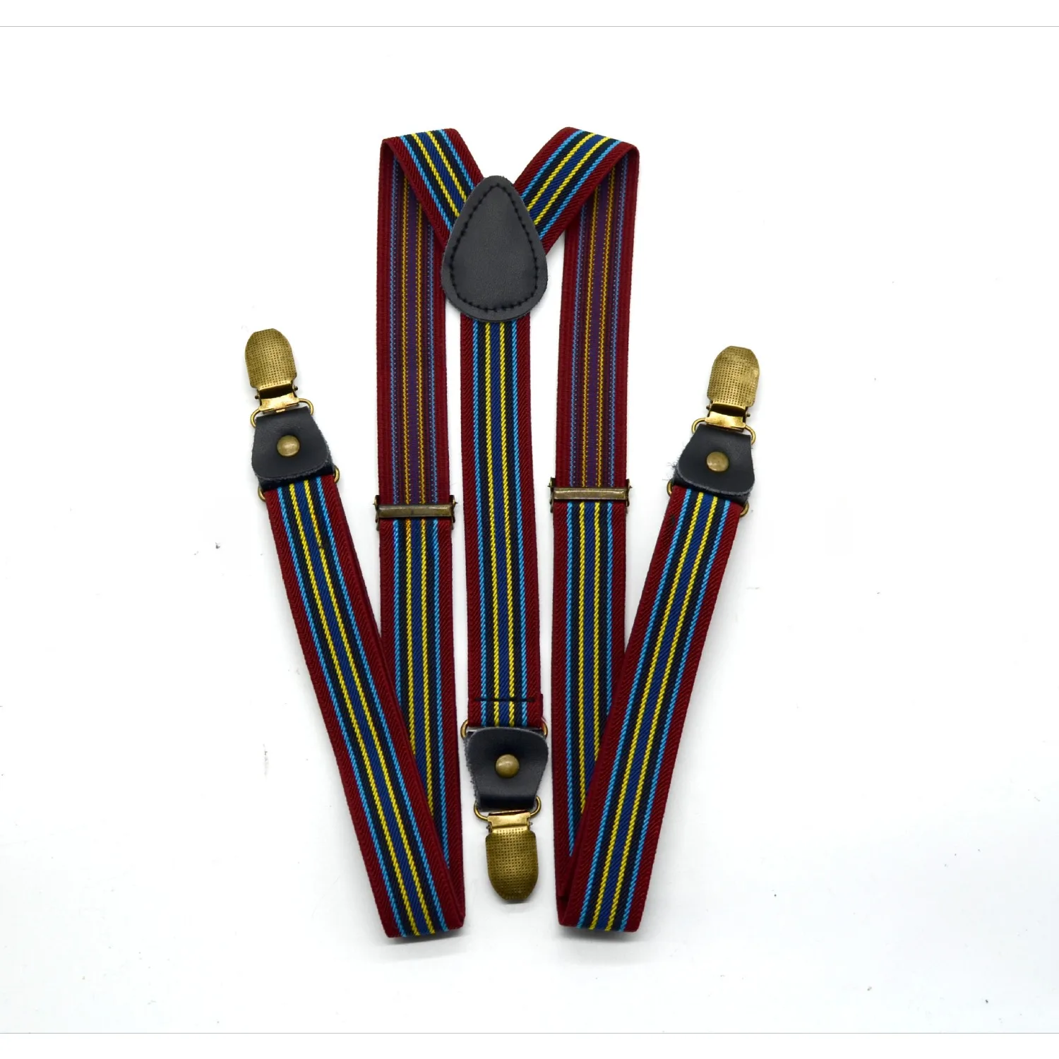 

Adult Suspenders Stripes 2.5cm 3 Clips Fashion Trend Braces Elastic Stretch Unisex Party Performance Accessories Belt for Men