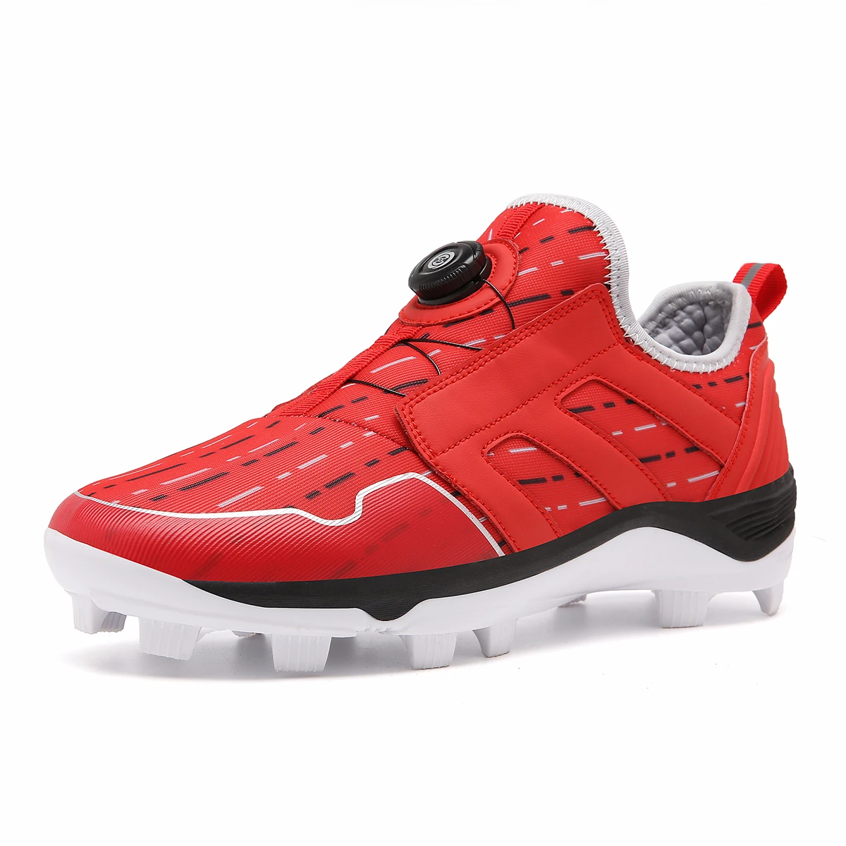 New Men Baseball Shoes Non Slip Long Spikes Softball Shoes Comfortable Outdoor Softball Men Low Top Baseball Sneakers