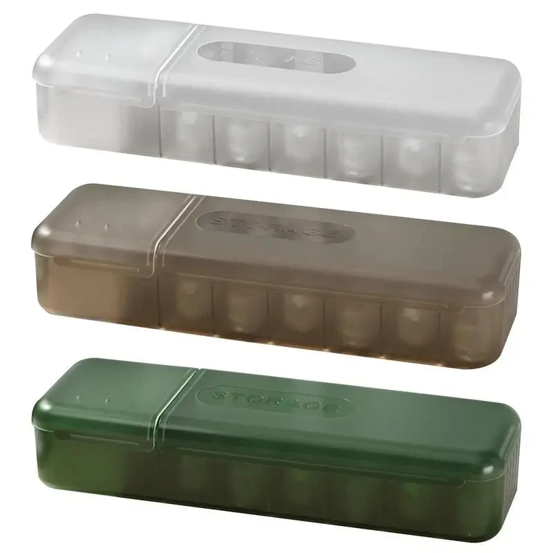 Charger Cord Storage Box Data Cable Storage Case 7 Compartments Organizer Reusable For Home Travel