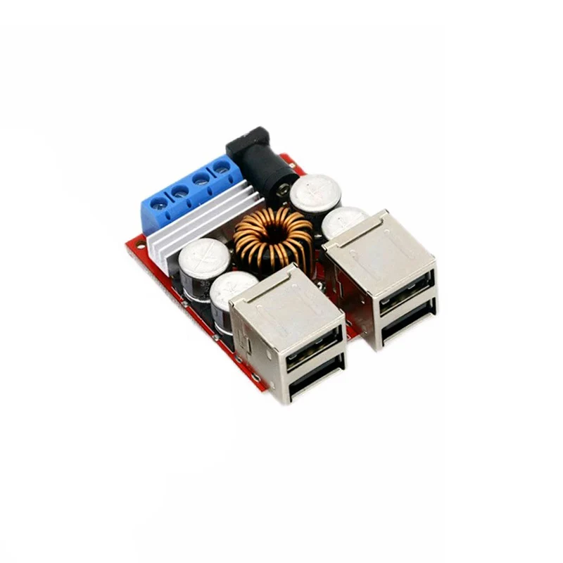 DC-DC 차량 충전 보드, 전원 공급 장치 감압 모듈, USB 출력 모바일 충전기, 2 포트, 4 포트, 8V-35V, 5V, 8A