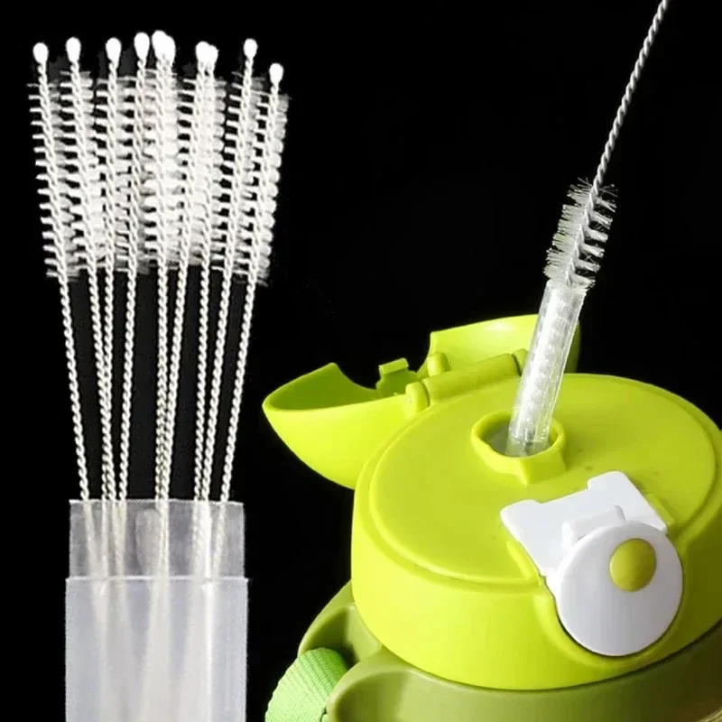 Bending Stainless Straw Brush Cleaner Soft Hair Suction Glass Tube Cleaning Brushes Baby Kids Bottle Brush Long Handle Reusable cleaning brush,bottle cleaning brush,bottle brush,cleaning brush set,straw cleaning brush