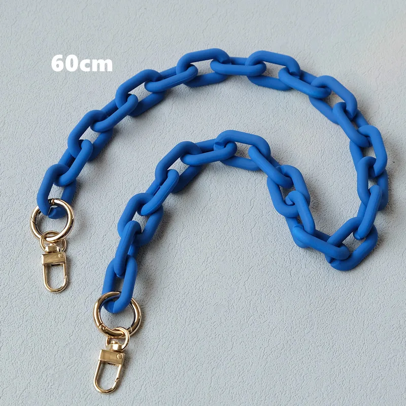 Neue Modische Damen-Handtaschenkette Mattierte Bonbon-Grün-Blaue Harz-Kette Mattierter Riemen Damen-Clutch Schultertaschenkette – Detail 13