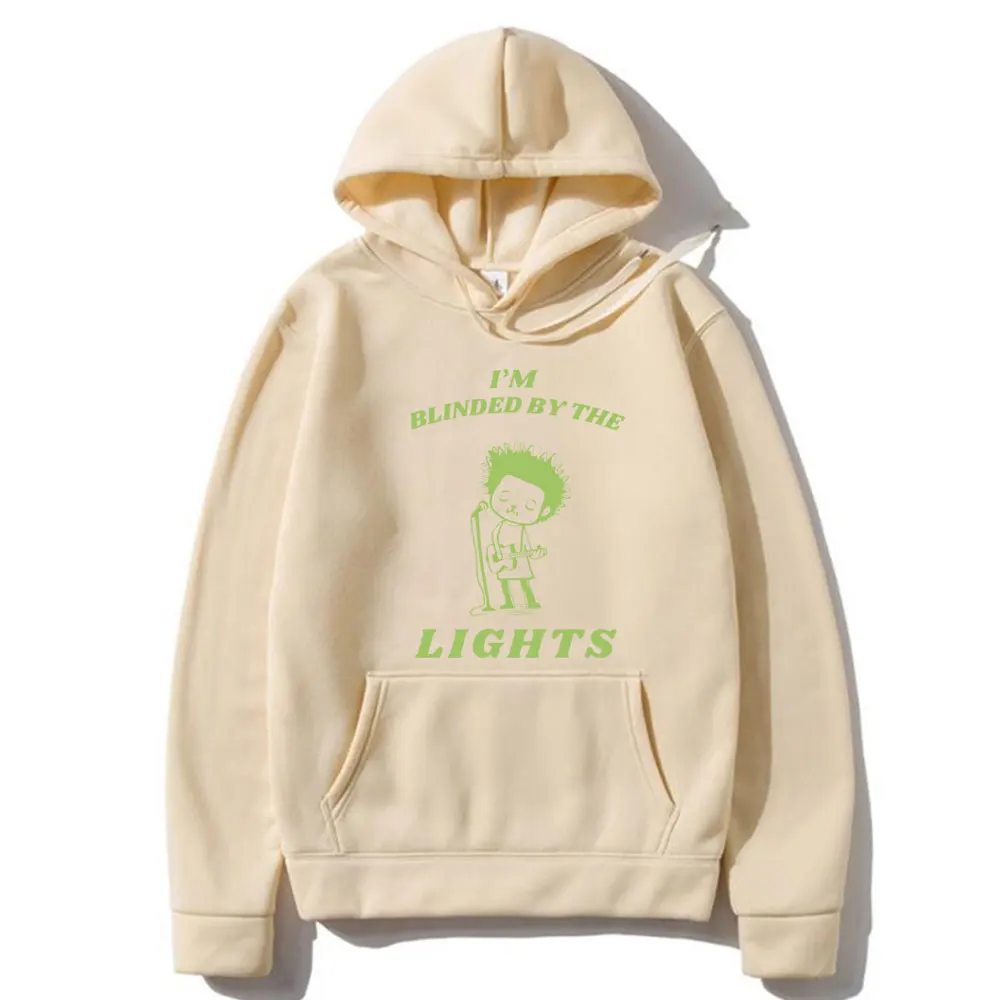 Funny The Weeknd I'm Blinded By The Lights Meme Graphic Hoodie Men's Hip Hop Sweatshirt Male Vintage Oversized Pullover Hoodies