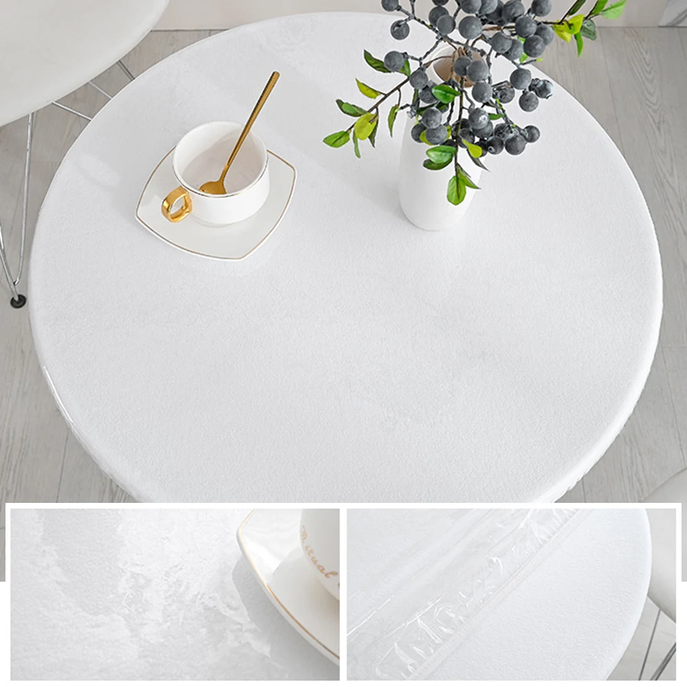 Clear Tablecloth Protector Round  Table Cloth Transparent Round - 1.0  Round Table - Aliexpress