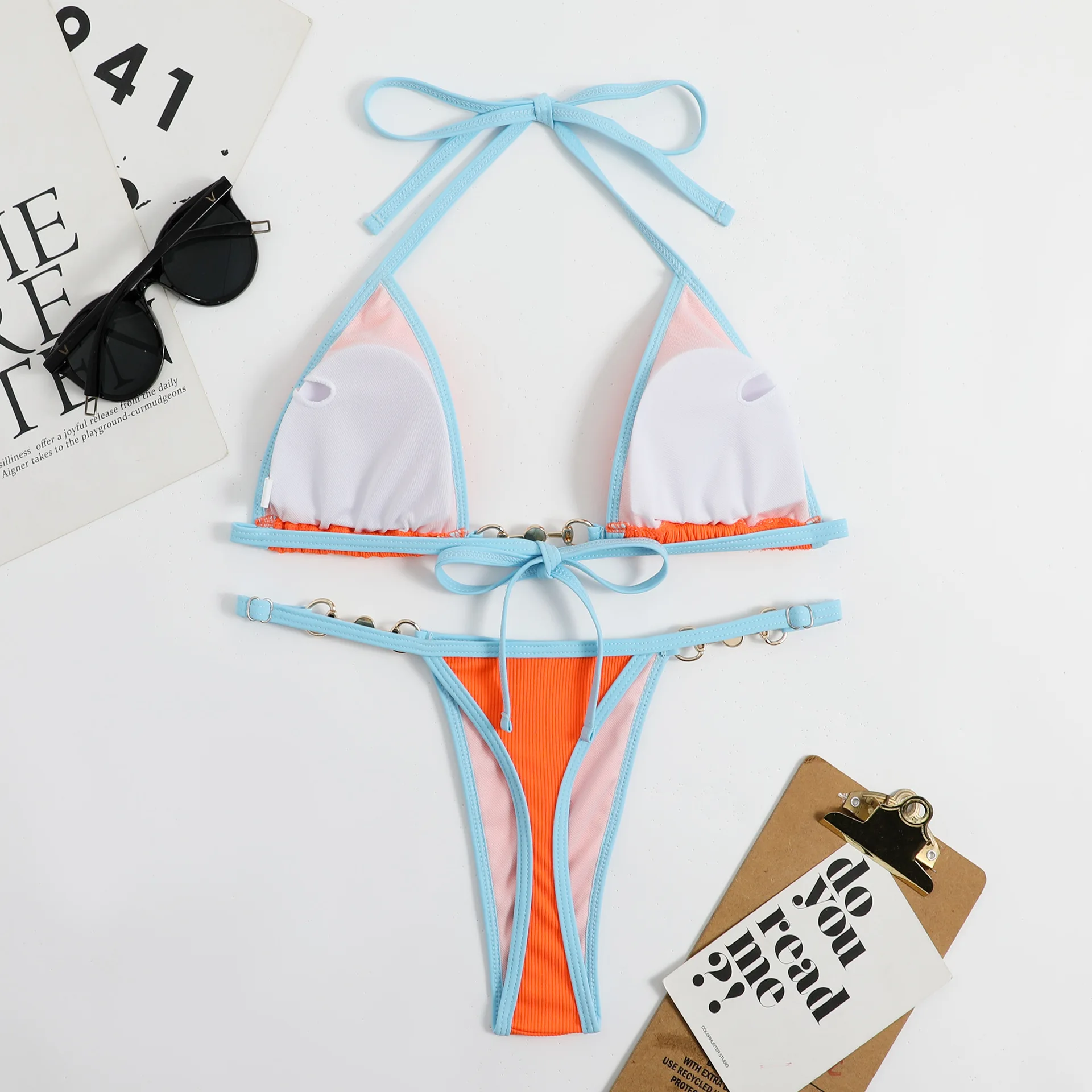 Bright Bikini 2024 Trend Women Swimsuit Female Swimwear Thong Micro Bikinis  Sets Brazilian Biquini Bathing Suit Halter Beachwear - AliExpress