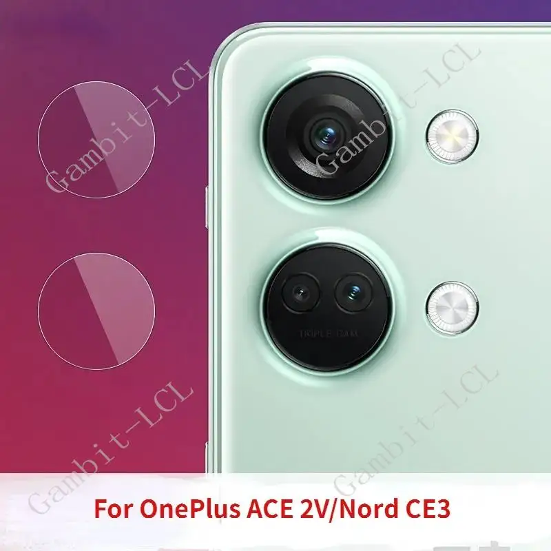

3D Встроенный объектив камеры для OnePlus Nord 3 5G, закаленное стекло на OnePlusNord3 1 + Nord3 Ace 2V, защитная задняя пленка