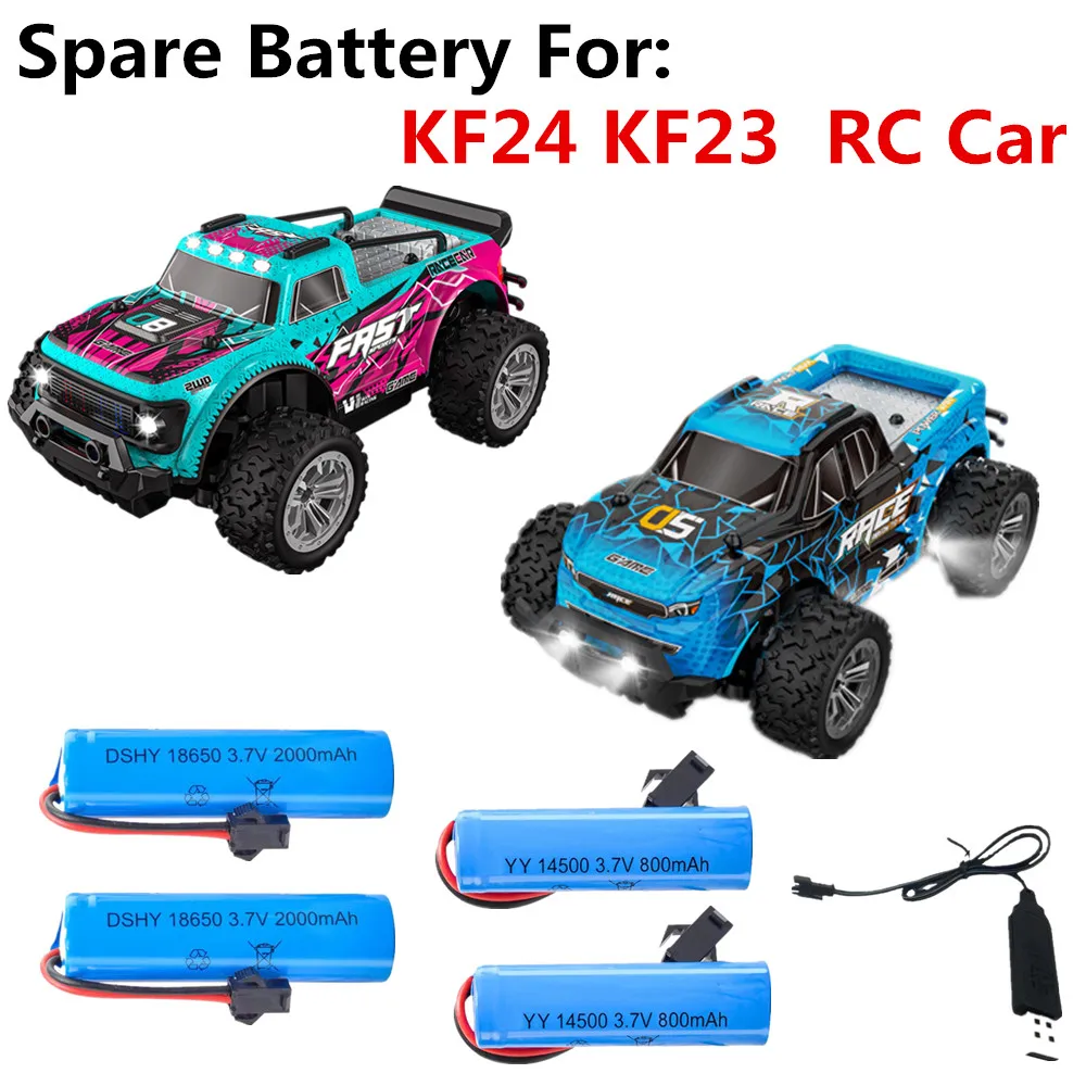 

3.7v 800mAh 2000mAh Battery / Charging Cable Suitable For: KF23 RC Car Spare Battery KF24 Battery