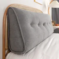 Bed Triangular Cushion Comfort Soft Bed Rest Reading Pillow Big Wedge Adult Backrest With Filler Reading Large Backrest 1