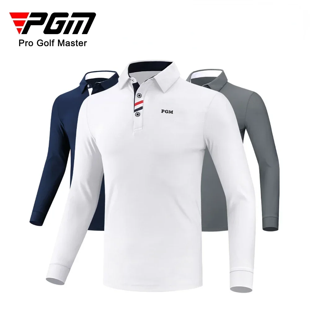 PGM Men&rsquo;s Golf Long Sleeved T-shirt Winter Polo Shirt Golf Autumn Wear for Men Clothing YF095 YF445