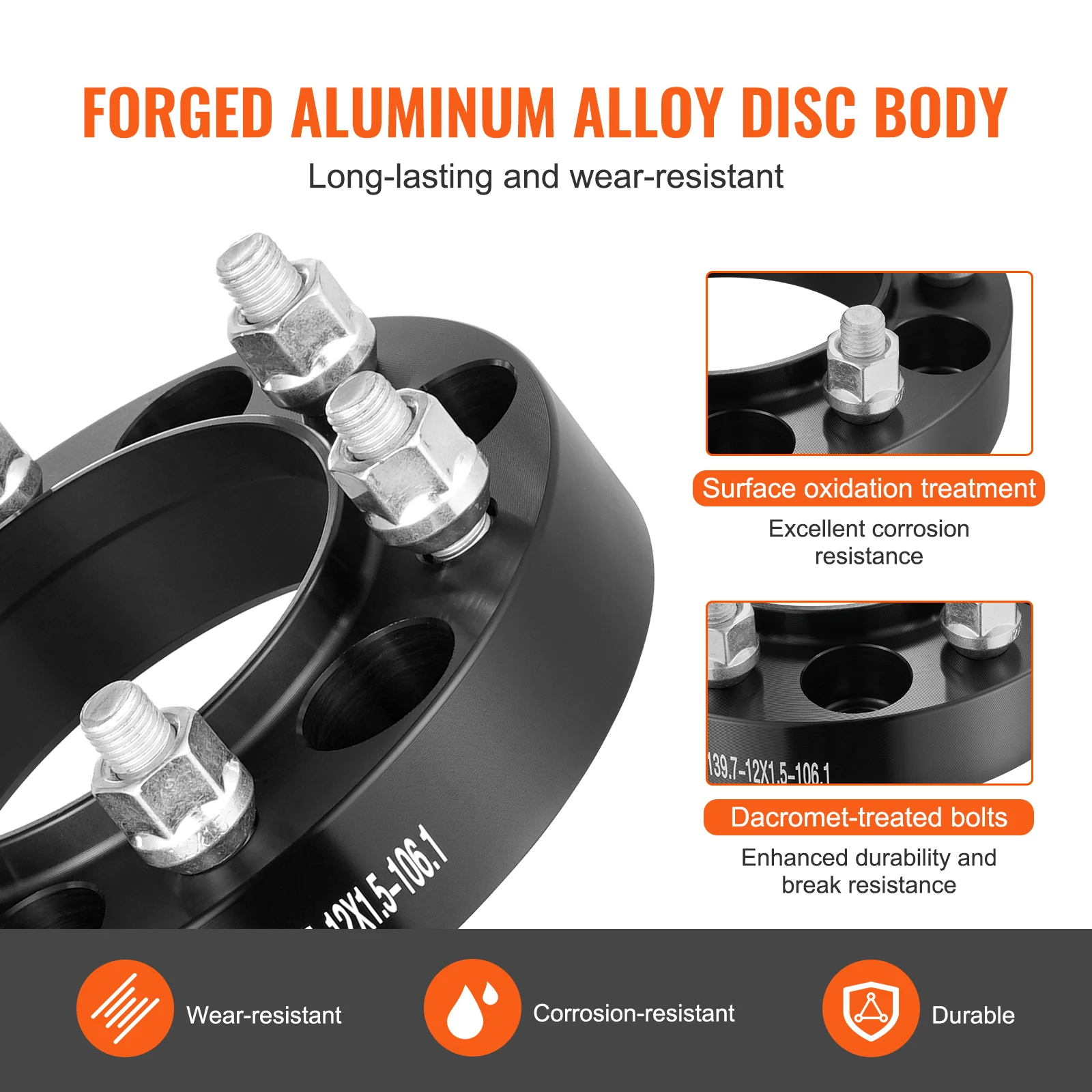 SucceBuy Wheel Spacers 1.25" 6"x5" Wheel Adapters  6 Lug Forged Spacer 106.1 mm Fit for 1979-2023 Toyota and Lexus  4 PCS Blue