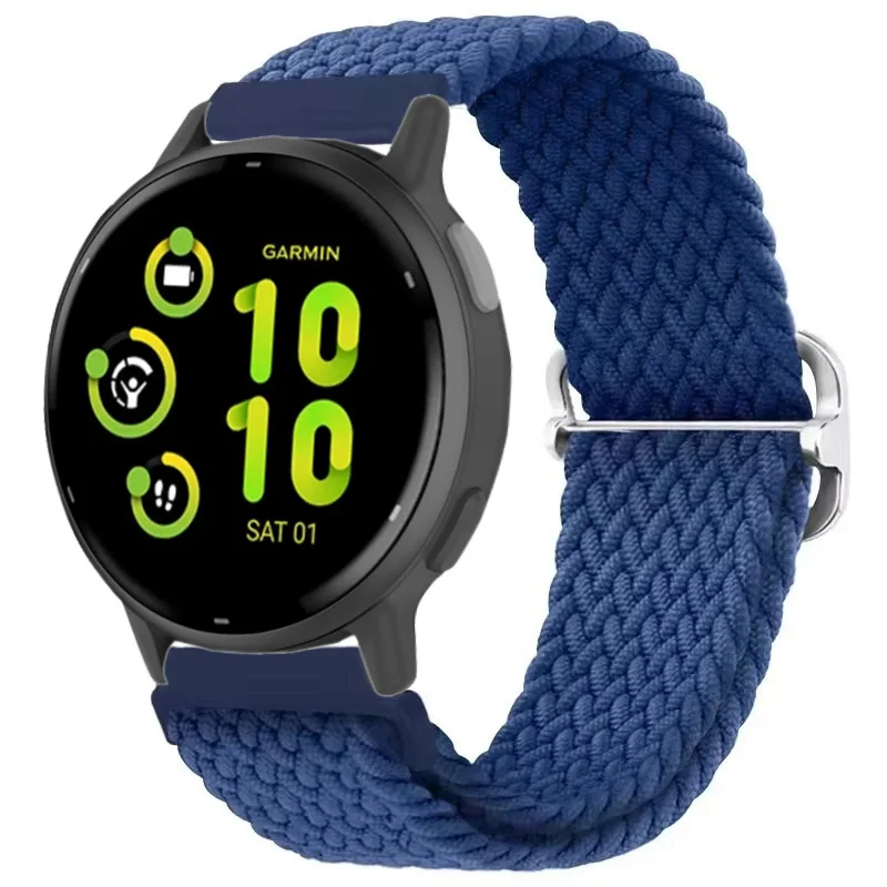 Nylon Braided Solo Loop Strap - 20mm/22mm Sports Bracelet Wristband