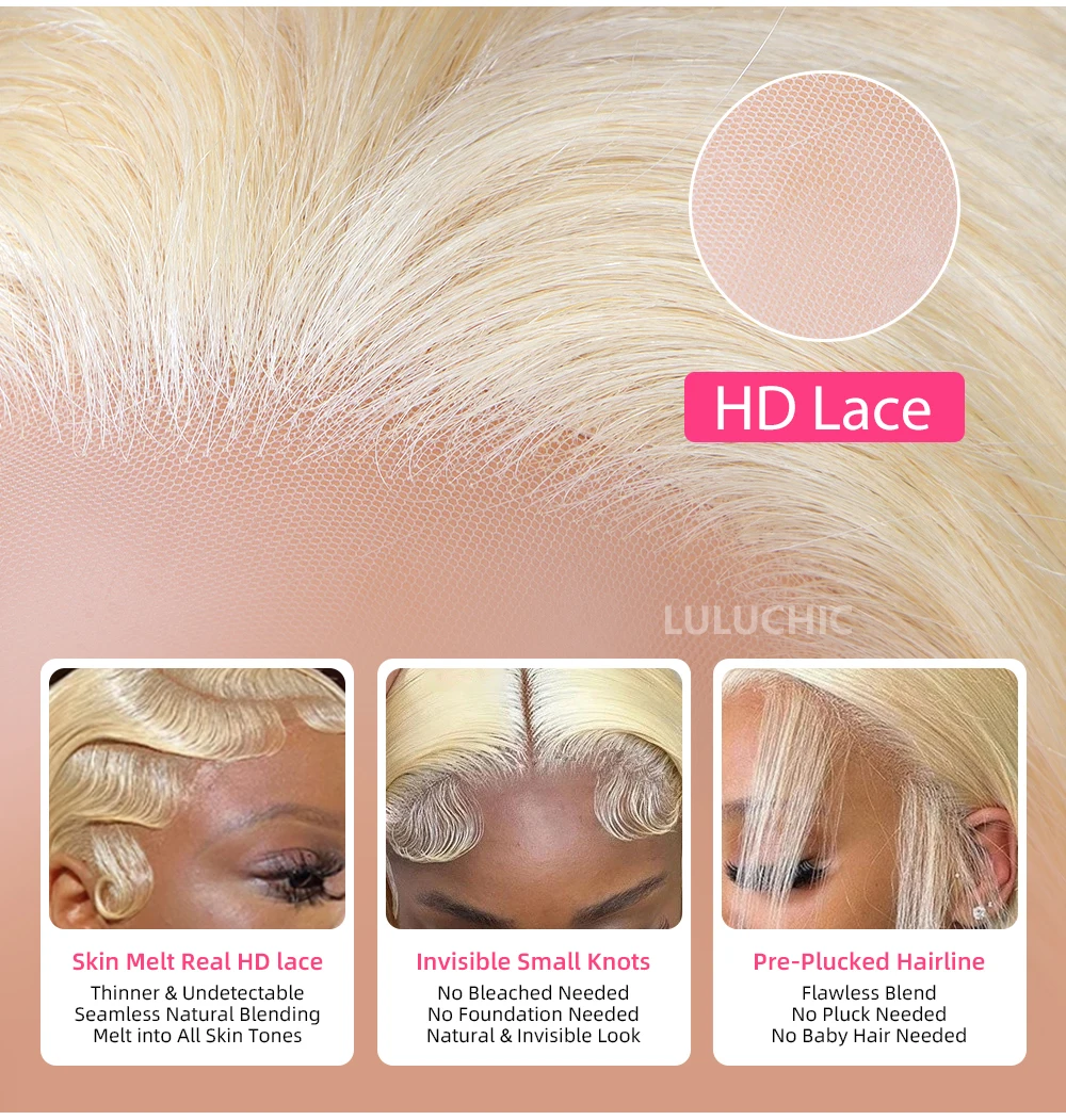 HD Transparent Honey Blonde Frontal Straight Preplucked Human Hair Wigs 13x4 Lace Front Wigs 4x4 Closure For Women 613 human hair wig,lace front wig,human hair wigs,front lace wig