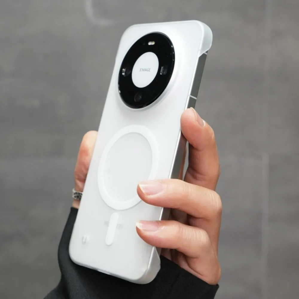 Ultra Thin Transparent Magnetic Charge Case with Frameless Design
