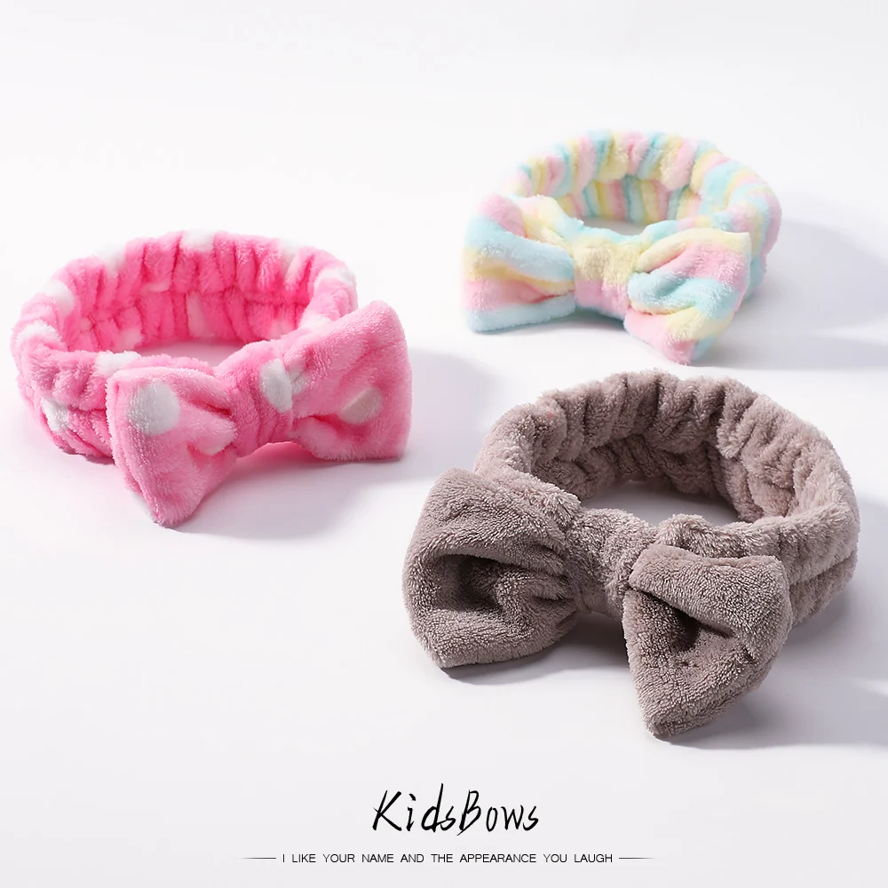 

Coral Fleece Soft Headband Cross Top Kont Hairband Elastic Hair Band For Women Girls Wash Face Turban Headwear Hair Accessories