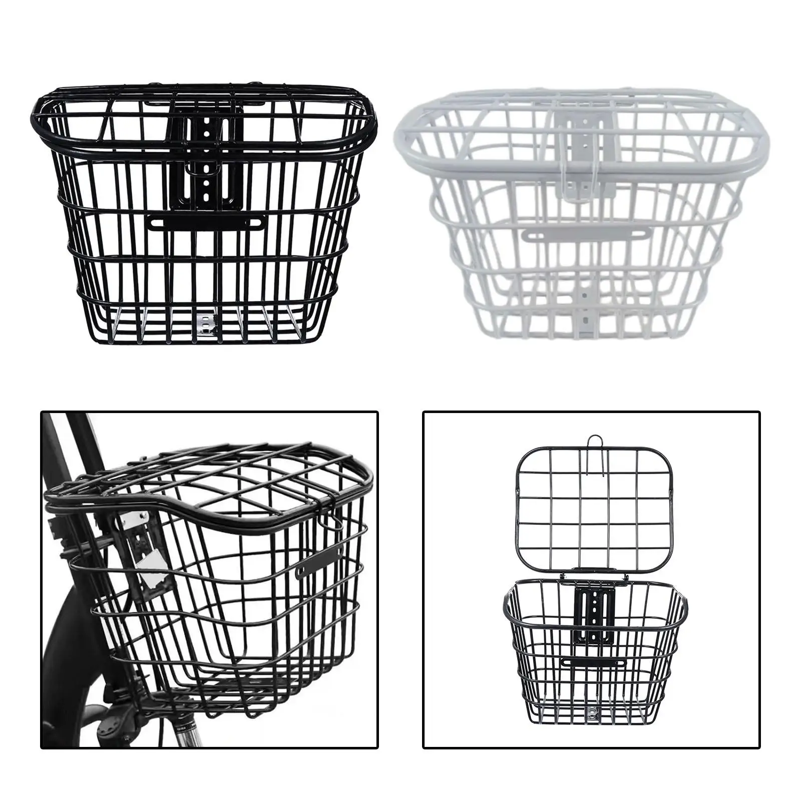 ThickenedBikeBasketFrontCarBasketQuickReleaseEasyAssembly