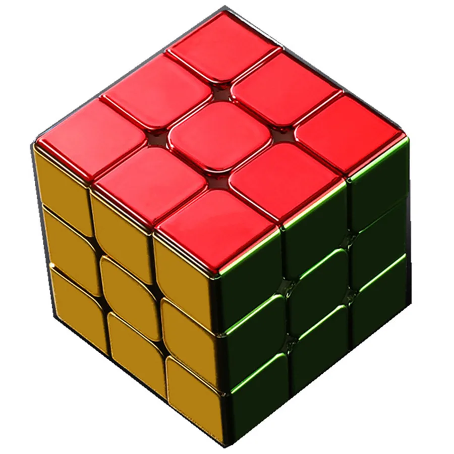 Shengshou 도금 3x3x3 자기 매직 큐브 전문 속도 퍼즐 Cubo Magico..