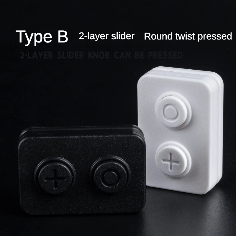 Creative Funny Magnetic Decompression Sliders EDC Push Clickers Fingertip ADHD Sensory Stress Reliever Child Adult Fidget Toys