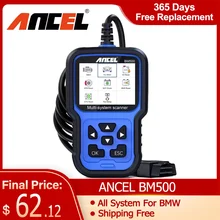 

OBD2 Automotive Scanner ANCEL BM500 Professional Code Reader EPB SAS SRS TPMS Reset Obd 2 Auto Diagnostic Tool for BMW