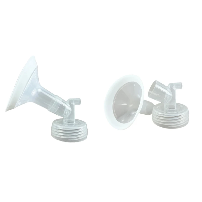 Breast Flange Set Breast Feeding Shield Narrow Connector Silicone Flange Insert Valves Feeding Accessories