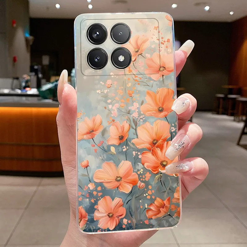 Luxury Aesthetic Butterfly Floral Soft TPU Clear Phone Case