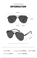 Nouvelle mode métal demi-monture femmes lunettes de soleil en plein air classique Double faisceau lunettes 6