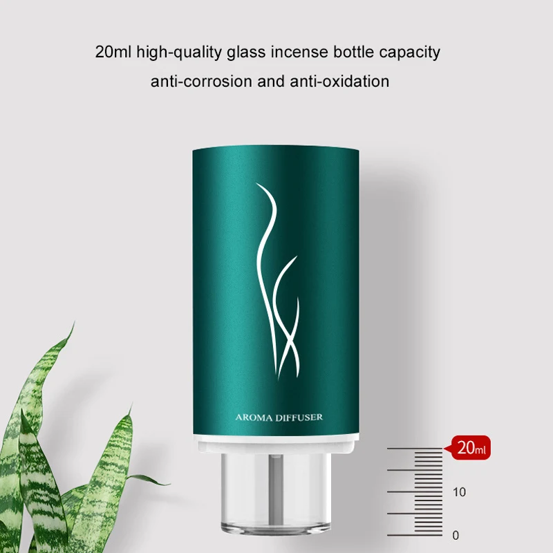 Portable USB Aromatherapy Diffuser for Car & Home 20ml Auto Atomizer Stylish Use Your Own Oil BLACK