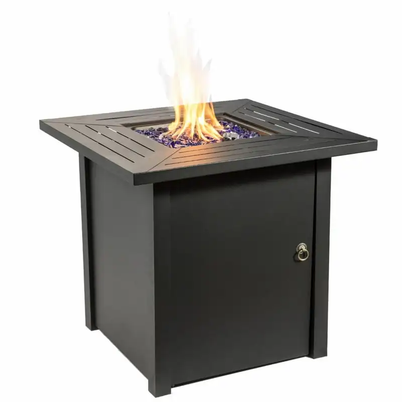 

Square 30 In. Propane Gas Fire Pit with Steel Base, Espresso Espresso machinne accesories Coffee bellows V coffee set Coffee kno