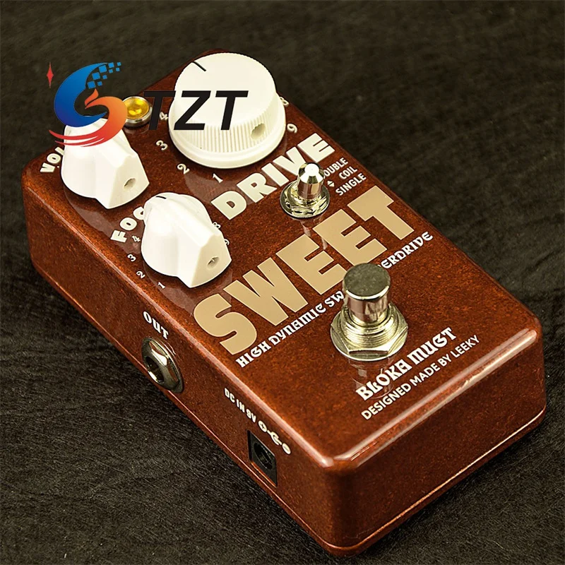 TZT High Dynamic Sweet Drive Overdrive Pedal Vintage Amber