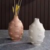 Ceramic Candlestick Art Vase Sculpture Crafts Human Face Flower Pot Handmade Garden Storage Flower Arrangement Home Decors 3