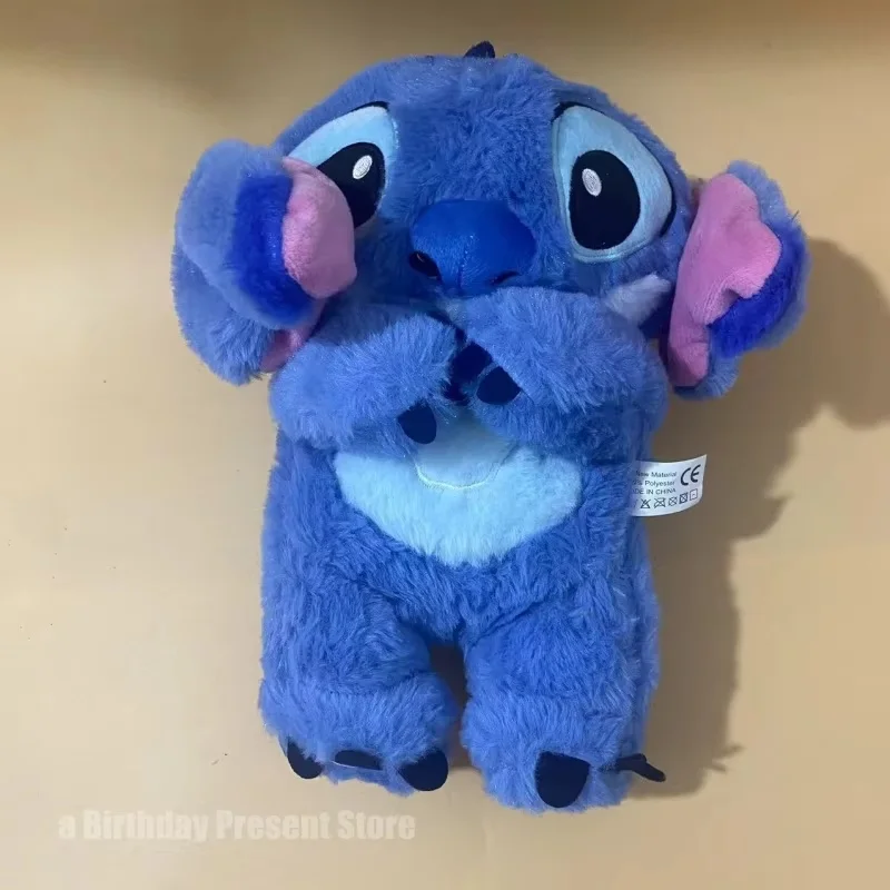 In Stock Disney Stitch Breathe Led Music Plush Doll Action Figure Lilo Stitch Doll For Baby Sleeping Accompany Toys Cute Gifts 5