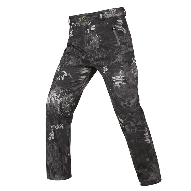 Shark Skin Soft Shell Tactical Pants Men Windproof Waterproof Trousers Male Army Combat Joggers Mens Fleece Warm Pant