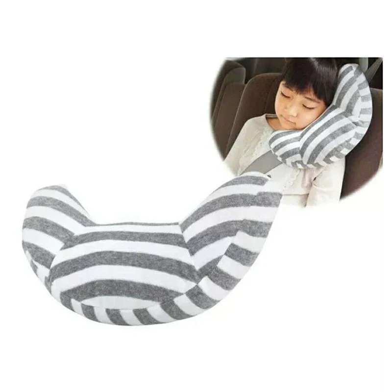 Children's Car Pillow Shape Neck Headrest Pad Baby Car Seat Belt Pillow Children's Shoulder Seat Belt Headband Support auto seat head support