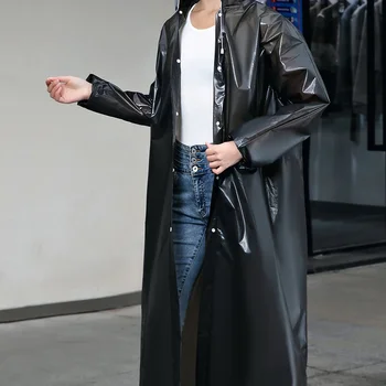 1pc - Outdoor lightweight one-piece long raincoat with thickened multi-functional windbreaker raincoat