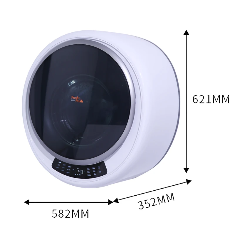 3 Kg Mini Frequency Conversion Drying Direct Drive High Temperature Air Wall Hanging Drum Washing Machine Washing Machine 4