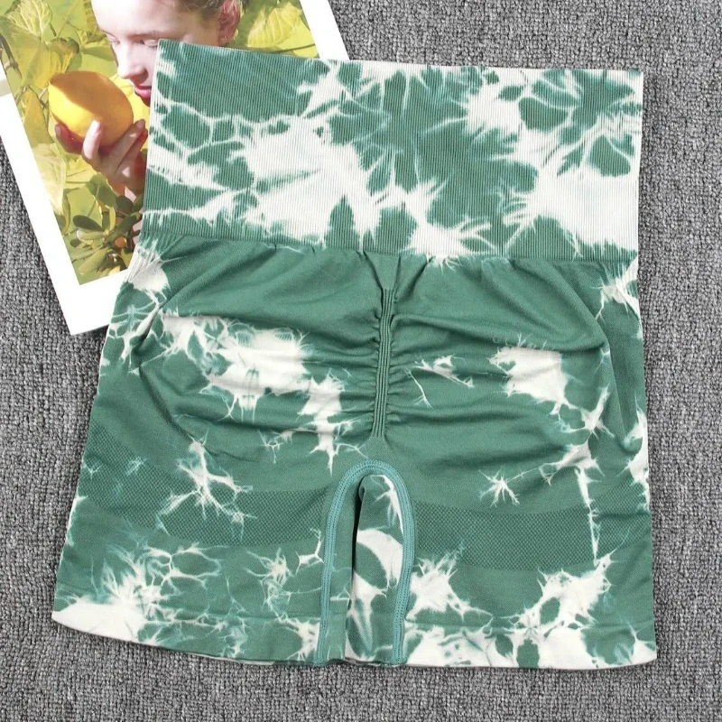 Tie Dye Summer Women's 2024 New Patchwork Printed Fashion Elegant Slim Minimalist Comfortable Casual All-match Sports Shorts