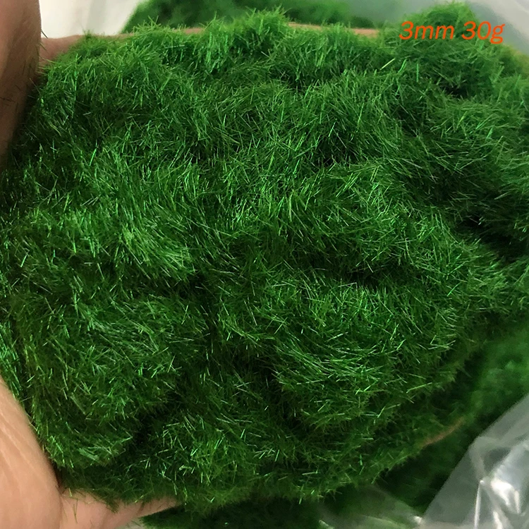 Simulation Moos/Gras Pulver 3MM Nylon Statische Pflanzung Beflockung Pulver Sand Tisch Landschaft Materialien 30g/Beutel – Detail 3