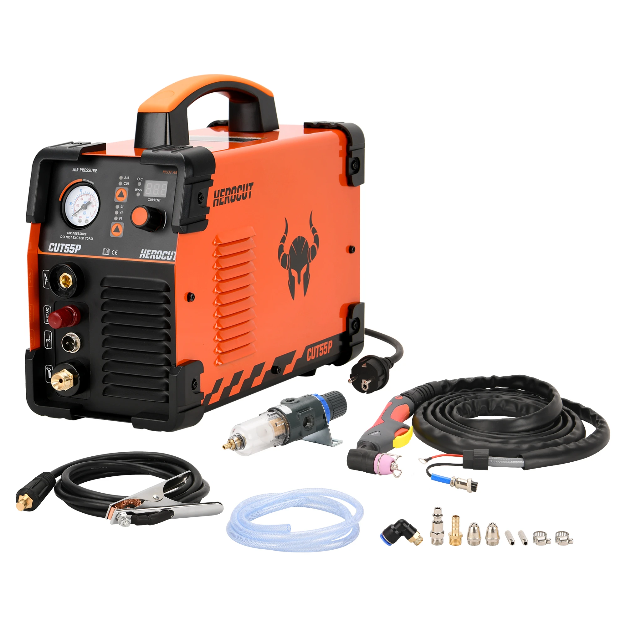 Herocut 50amps Igbt Plasma Cutter,cut55p Hf Pilot Arc 220v Plasma