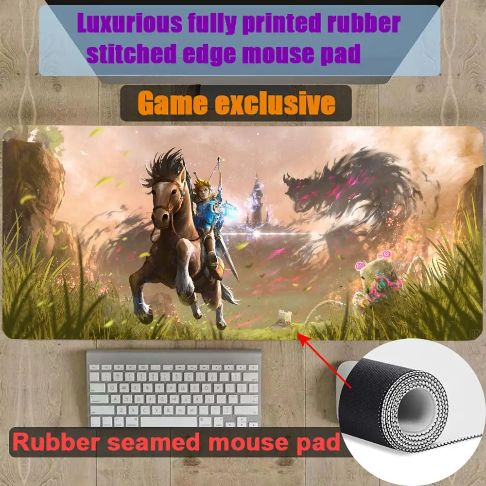 Mouse Pad Gamer Gaming Rubber Seamed T-The Legend Of Zelda-A Mouse Pad Accessories Desk Keyboard Pad Computer Laptop